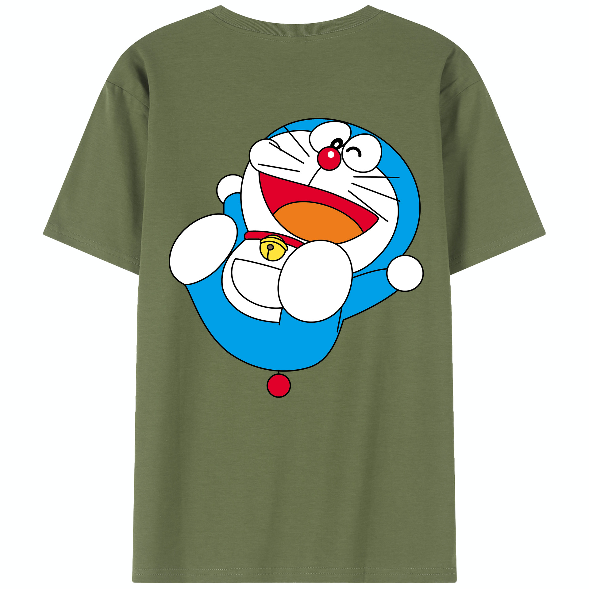 （画像用） ドラえもん Doraemon 綿100％半袖Tシャツ（背面プリント）